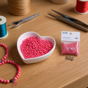 Perline Rosa da 2mm per Creazione di Gioielli, 50g - Product Image 3