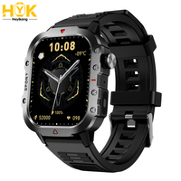 Montre connectée H11 Sports Watch avec écran IPS de 2,01 pouces, charge sans fil, surveillance de la fréquence cardiaque, de la pression artérielle et du sommeil, avec lampe torche