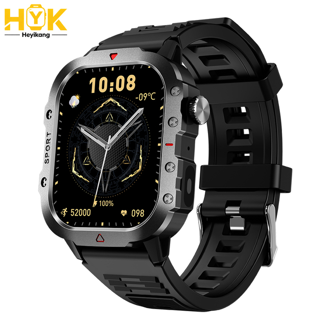 H11 Sports Watch 2.01-inch IPS Screen for GPS Wireless Charging Heart Rate Blood Pressure Sleep Monitoring Smart Watch