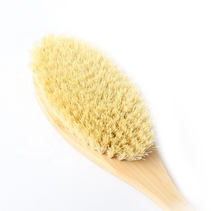 Unique Design Natural Sisal Bristle <strong>Back</strong> <strong>Brush</strong> Long Handle Wooden Dry Body <strong>Brush</strong> - Product Image 5