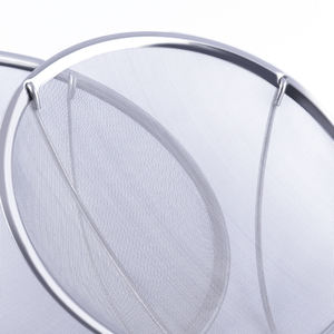 Écumoire à mailles fines en acier inoxydable grande capacité avec long manche, écologique et facile à nettoyer, <span class=keywords><strong>pour</strong></span> filtrer la farine et le riz - Product Image 2