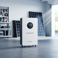 Système tout-en-un 15 kWh 51,2 V sur pied avec batterie solaire au lithium pour stockage d'énergie hybride sur réseau