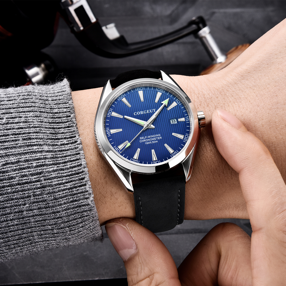 Orologio Uomo Automatico Corgeut Miyota 8215 | Cassa Acciaio 41mm Vetro Zaffiro Impermeabile 100m