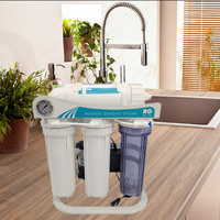 Système de purification d'eau par osmose inverse 75 GPD personnalisable en usine, 5 étapes pour l'eau potable