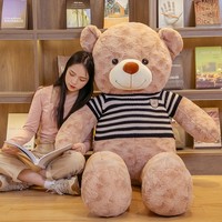 Boneka Beruang Teddy Raksasa Super Lembut Ukuran Ekstra Besar Isi Kapas PP Bantal Peluk untuk Hadiah Ulang Tahun Grosir