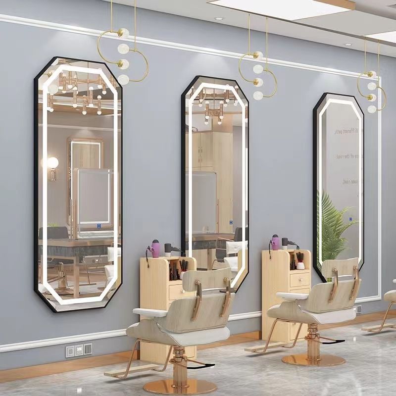 Luce interna ottagonale con cornice nera-70170 cm