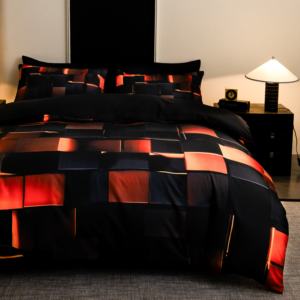 Juego de Cama de Cuatro Piezas de Fibra de Poliéster Suave y Transpirable para el Hogar, Personalizado de Fábrica, Textura Acogedora y Duradera, Ropa de Cama de Fácil Cuidado - Product Image 2