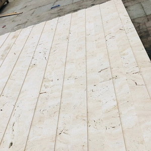 Baldosas de Mármol Travertino Blanco Marfil Moderno Goldtop, con Agujeros sin Rellenar, Travertino Natural Pulido, Revestimiento de Pared para Villas, Suelos Pulidos - Product Image 2