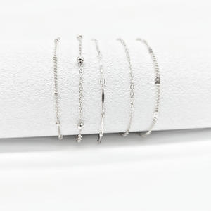 चांदी सोने के रंग कस्टम नई देवियों महिला पैर टखने सामान फैशन गहने पायल - Product Image 5