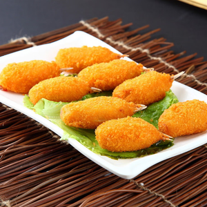 Zampa di Granchio Surgelata Impanata con Pinza Vera, Panko, Pronta <span class=keywords><strong>da</strong></span> Friggere, Zampa di Granchio in Surimi Aromatizzata, Fornitura per Ristoranti, Antipasto di Mare - Product Image 2