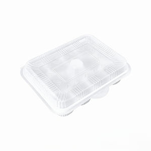 Bandeja de 10 compartimentos para Xiaolongbao con tapa, tipo concha, para llevar, contenedor desechable de PP para Shaomai, dumplings al vapor y dim sum - Product Image 2