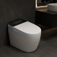 WC intelligent monobloc à chasse automatique avec bidet intégré et télécommande