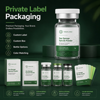 Poudre de spicules d'éponge marine en vrac professionnelle, formule personnalisée OEM ODM, riche en extraits marins hydrolysés, booster d'absorption bio-peeling