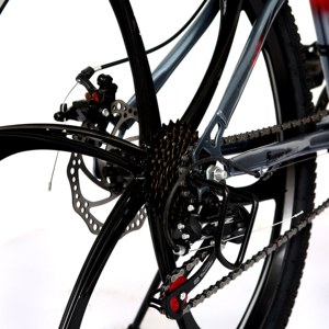 <span class=keywords><strong>Bicicleta</strong></span> de Montaña Clásica con Cuadro de Aleación de Aluminio, Suspensión Delantera, Frenos de Disco, 21 Velocidades, Plegable, Llanta de Acero de 26 Pulgadas - Product Image 3