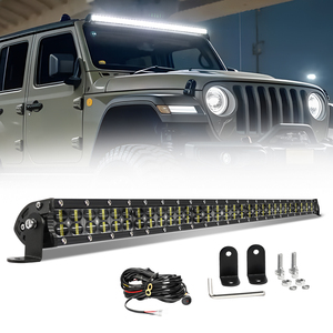 Barra de luz LED de persecución RGB RGBW de haz combinado de techo todoterreno multicolor de 52 pulgadas para camión UTV ATV <span class=keywords><strong>4x4</strong></span> - Product Image 1