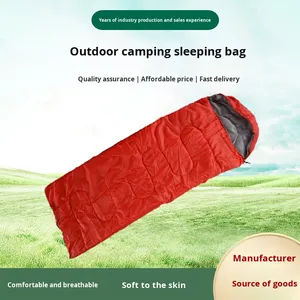 <span class=keywords><strong>Sac</strong></span> <span class=keywords><strong>de</strong></span> <span class=keywords><strong>couchage</strong></span> portable pour adulte, <span class=keywords><strong>hiver</strong></span>, randonnée, camping en plein air, design enveloppe épaissi, polyester, 3 saisons, pique-niques, coton - Product Image 3