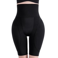 Shorts de mise en forme pour femmes à taille haute, rehausseur de fesses, rembourrage des hanches, contrôle du ventre, ceinture de maintien (rehausseur de fesses rembourré)