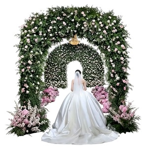 Boho Style Curved Ceremony <b>Frame</b> For Backyard Wedding Bridal Photoshoot And Bohemian Themed Party Decor - Product Image 4