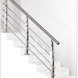 Balustrade en acier inoxydable 304, barre solide, <span class=keywords><strong>garde</strong></span>-<span class=keywords><strong>corps</strong></span> et main courante en bois - Product Image 1