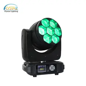 7*40W led Moving Head RGBW 4in1 zoom beam wash Event Stage Decorations Lighting For Concert