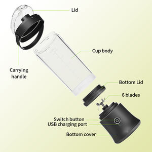 عصارة كهربائية محمولة ، عصارة الهزازات ، هزاز البروتين ، للسفر ، المنزل في الهواء الطلق - Product Image 3