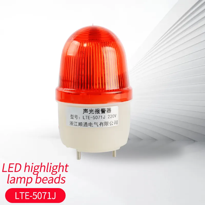 Mini Flash rotativo LED, luz estroboscópica de cuatro colores, alarma, señal de advertencia de carretera, LTE-5071J