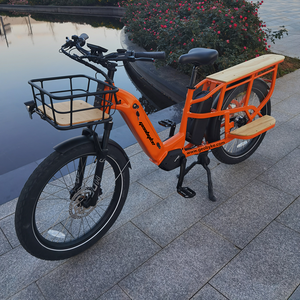 Vélo électrique cargo à cadre en alliage d'aluminium avec moteur central à entraînement intermédiaire, entrepôt au Royaume-Uni, avec boîte de chargement isolée - Product Image 3