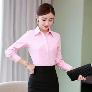 Camicia da donna Slim Fit manica lunga manica corta abiti professionali da lavoro Top Top Top da donna - Product Image 1