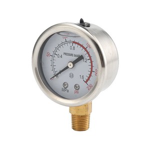Manomètre Zhongxin 0-2,5 Mpa 0-360 Psi, boîtier en acier inoxydable, raccord radial pour compresseur d'air et pompe hydraulique - Product Image 3