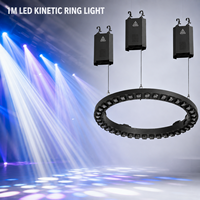 Anillo de luz LED cinético de 1M, 1.2M, 1.5M, RGBW Pixel, 8 canales, carrera de 5M, para conciertos y bodas, efecto de anillo LED elevable