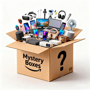 กล่องสุ่มอุปกรณ์อิเล็กทรอนิกส์ ของเล่นจาก Amazon ใหญ่ๆ เกม PS4 โทรศัพท์ นาฬิกาอัจฉริยะ สำหรับเกมเมอร์ ผู้เล่น ผู้ที่ชื่นชอบความสนุกสนาน ความบันเทิง ใหม่ล่าสุด ปี 2025 - Product Image 1