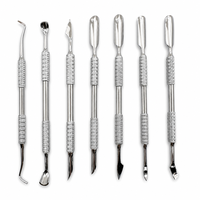 Pousse-cuticules double face en acier inoxydable, outil de manucure pour l'élimination des cuticules, durable et réutilisable, style sabot de cheval russe, le plus vendu