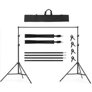 Nicro vente en gros, arrière-plan de séance Photo réglable, Support de Studio Photo vidéo, Kit de système de Support de fond de photographie - Product Image 1