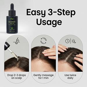 โลชั่นบำรุงผมสมุนไพรธรรมชาติสำหรับผู้ทานมังสวิรัติ ผลิตตามความต้องการของผู้ผลิต บำรุงหนังศีรษะ ฟื้นฟูเส้นผม เซรั่มบำรุงรากผม 2-in-1 - Product Image 3