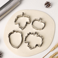Ensemble de découpoirs à biscuits pour l'automne et Thanksgiving en acier inoxydable, formes citrouille, feuille d'érable, chêne, gland, outils de pâtisserie pour la récolte d'automne