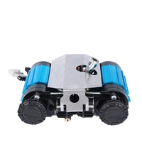 12V 4x4 Multi-Purpose Tank Truck Compressor Black Double Cylinder Car Tyre Pressure Pump for Off-Road Air Compressor 150psi