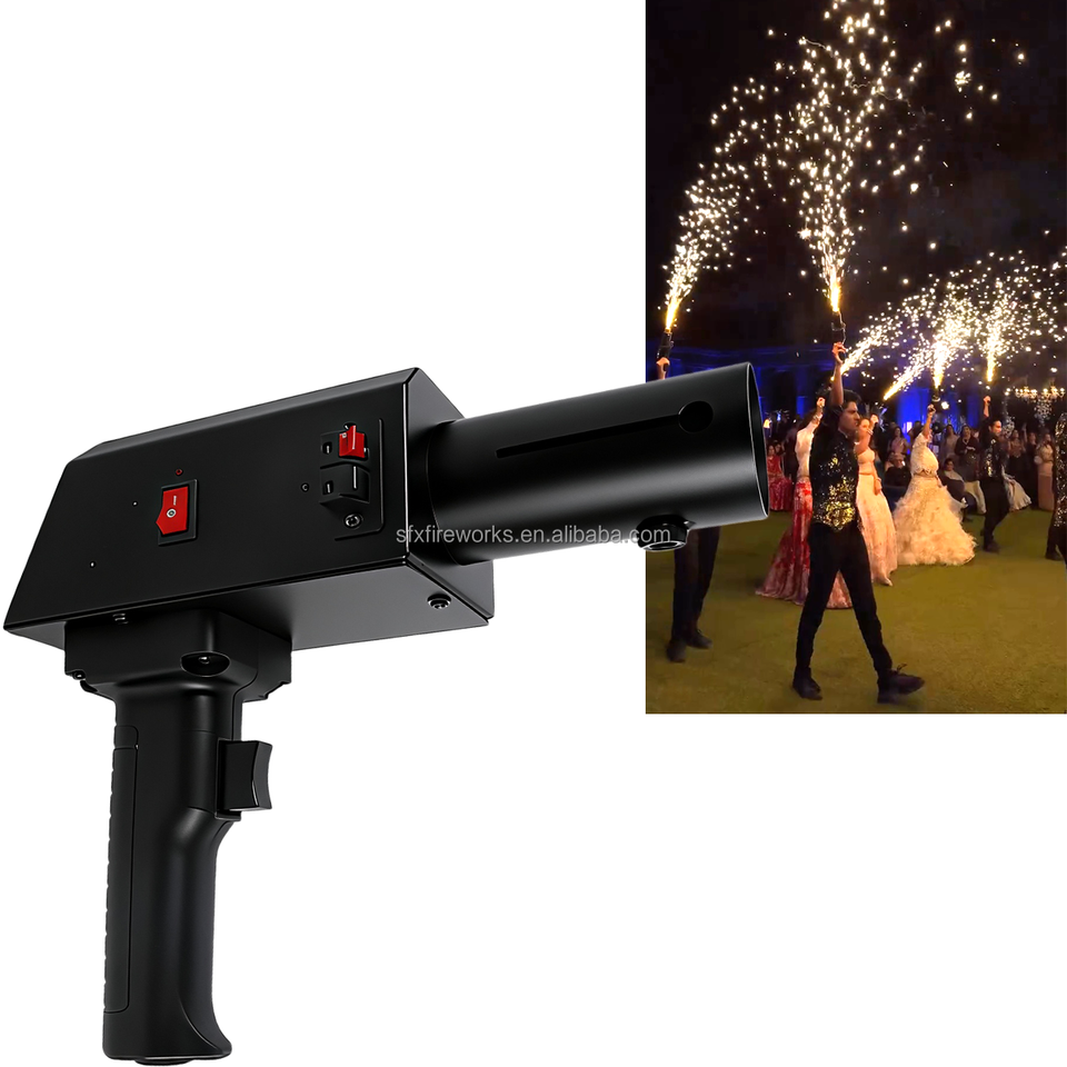 Hand Hold Cold Pyro Gun for Cold Fountain Fireworks Handheld Mini ...