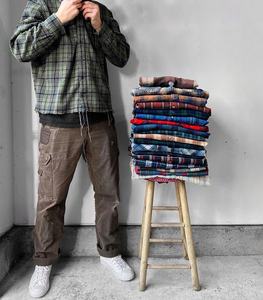 Chemise respirante en flanelle confortable de haute qualité pour hommes 100% coton et grande taille pour hommes - Product Image 5