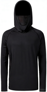 <span class=keywords><strong>Maglia</strong></span> da Pesca Sportiva da Uomo a Maniche Lunghe con Protezione UV Personalizzabile e All'ingrosso, con Cappuccio, UPF 50, in Rete, con Maschera e Scaldacollo UV Integrato - Product Image 6