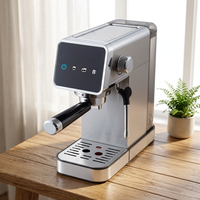 Machine à expresso tactile AZ-EM1506 pour appartement et chambre d'hôtel, cafetière semi-automatique compacte pour équipement hôtelier