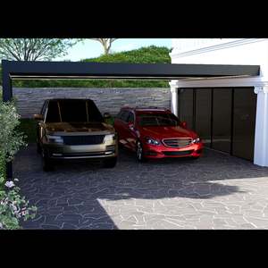 Aluminium Acier Sunroom Carport <span class=keywords><strong>Garage</strong></span> Parking Extérieur Port Extérieur Pergolas Modernes pour Voiture - Product Image 3