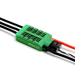 Contrôleur de vitesse électronique sans balais (ESC) 40A 60A 4-6S pour drone quadricoptère multi-axes multi-rotors en plastique et en métal - Product Image 1