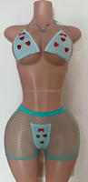 Vadulyer Source Factory Wholesale Popular Design 10 Color Can Pick Full Rhinestone Stripper Outfits