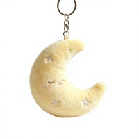 Porte-clés en peluche Lune Douce, logo personnalisé, OEM, vente en gros, cadeau promotionnel, approvisionnement en vrac pour les fêtes d'enfants