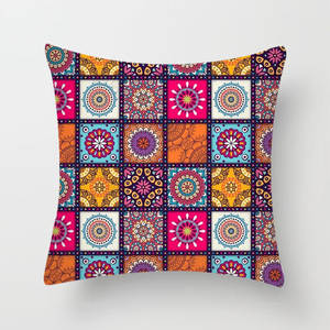 Funda <span class=keywords><strong>de</strong></span> Almohada con Estampado <span class=keywords><strong>de</strong></span> Mandala Colorido en Patchwork, Funda <span class=keywords><strong>de</strong></span> Cojín para Sofá <span class=keywords><strong>de</strong></span> Dormitorio, Decoración del Hogar <span class=keywords><strong>de</strong></span> Estilo Nórdico - Product Image 4