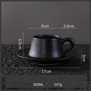 Stile europeo personalizzato Logo Drinkware Set caffè in <span class=keywords><strong>ceramica</strong></span> e <span class=keywords><strong>tazza</strong></span> da tè <span class=keywords><strong>con</strong></span> piattino può essere personalizzato colori - Product Image 6