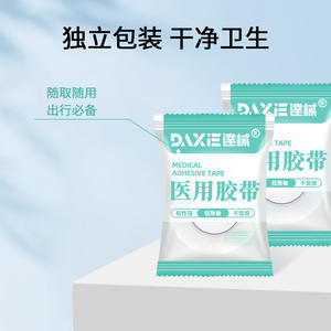 Bande adhésive chirurgicale non tissée blanche respirante et déchirable pour soins des plaies et sutures - Product Image 4