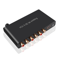 Codec Audio HDMI 5.1 4K 3D, extracteur de décodage Coaxial vers RCA AC3/DST vers amplificateur convertisseur compatible HDMI pour lecteur DVD PS4