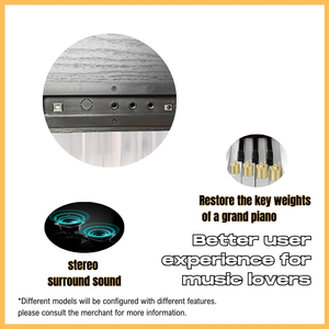 OEM/ODM pianoforte digitale ponderato a 88 tasti con Chip DREAM <span class=keywords><strong>5</strong></span>, doppio Bluetooth e altoparlanti HIFI 25W * 2 | Fornitura diretta di fabbrica - Product Image 3