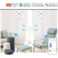 Moteur de rideau intelligent WiFi pour maison connectée, 1 pack, commande de moteur de volet, sans fil, Tuya Smart Curtain Bot Robot trois en un, tringle romaine, 2 pièces